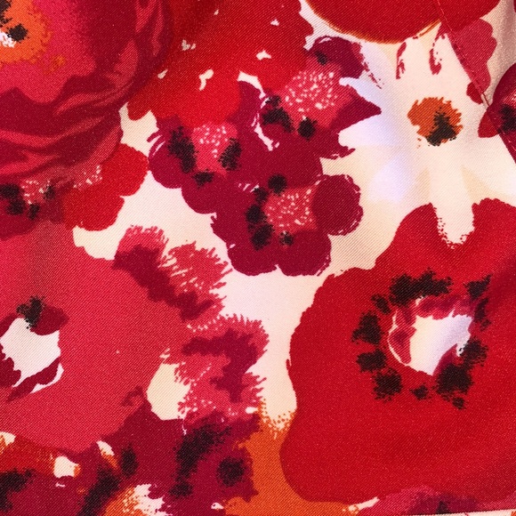 ISABELLA DEMARCO TAHARI LEVINE bold floral dress, cap sleeve, back zip. Sz 6 - Picture 9 of 15